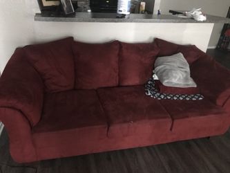 Red sofa