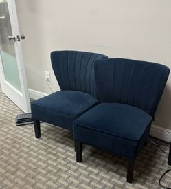 Blue Twin Chairs