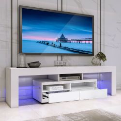 Brand new 63” TV stand entertainment center wall unit with L.E.D lights