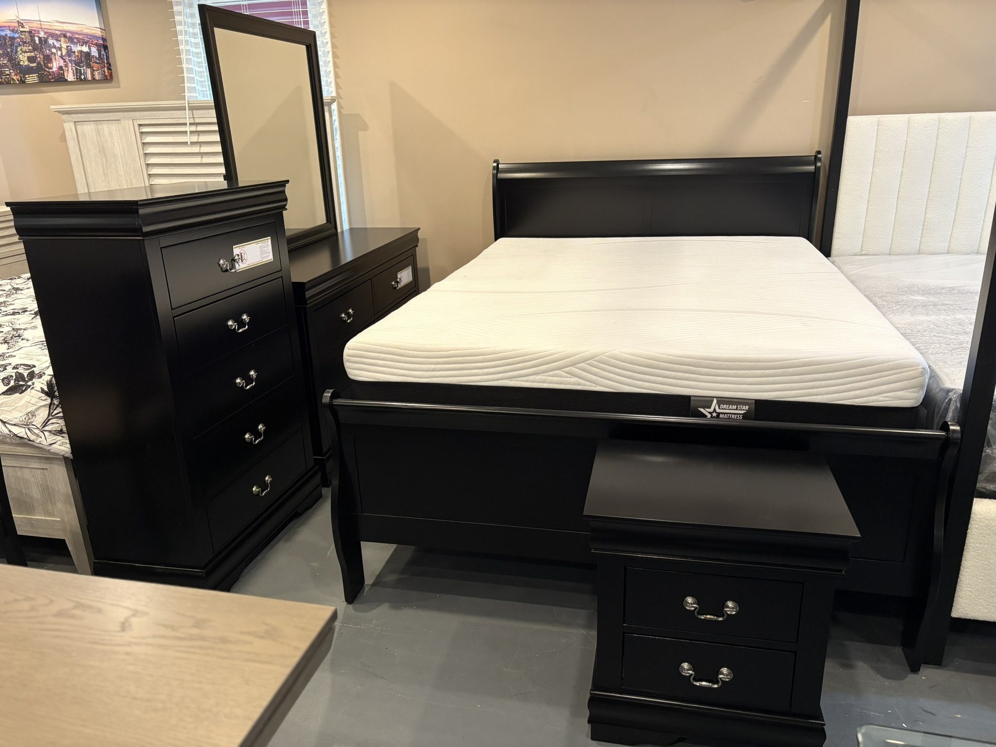 New 5pc Queen Bedroom Set