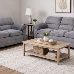 Percy Charcoal Sofa And Loveseat! 