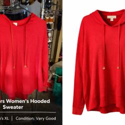 Michael Michael Kors Hooded Sweater – Women’s XL – Red 