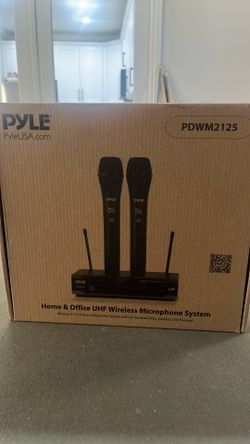 UHF mic system handheld 2 mics
