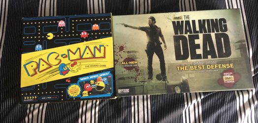 Walking dead and pack man board game