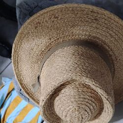 Scala Men's Raffia Gambler Hat Large Natural