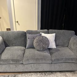 Gray Love Seat & Couch