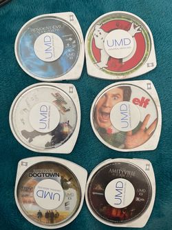PSP UMD Movie Lot of 6 Discs