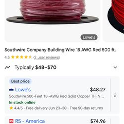 18 Gauge Red Tracer Wire