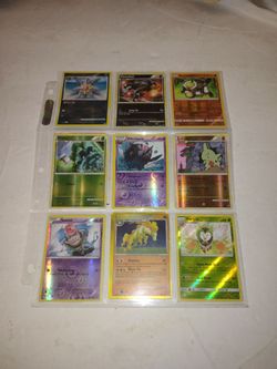 Lot Of 9 Old Foil Pokemon Cards Hologram / Holo