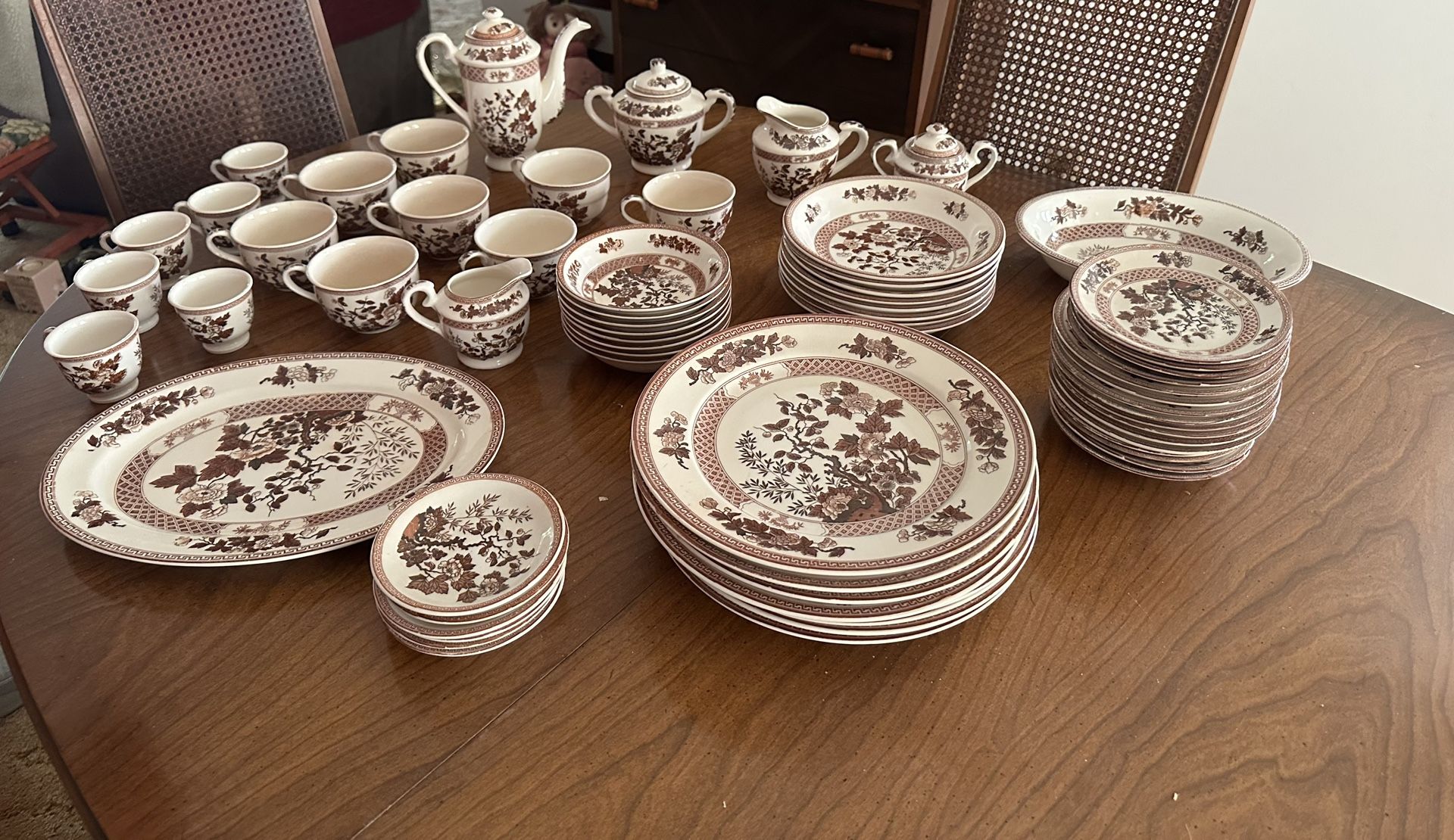 Vintage Nasco Indian Tree China Set