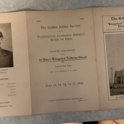 The Golden Jubilee Of Evangelical Lutheran District Of Synod Of Ohio 1906
