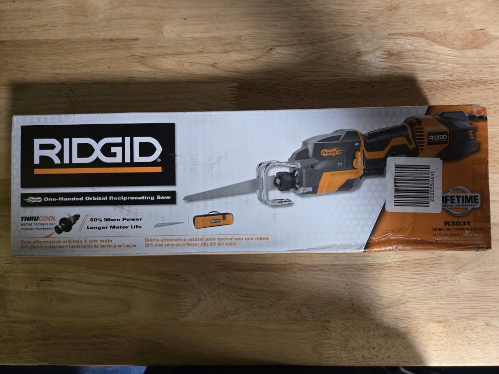 Ridgid Reciprocating Saw New