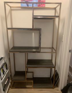 6 Shelf Metal Tiered Bookcase
