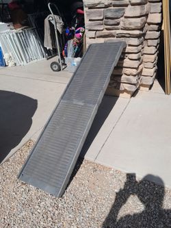 69" long Gray Pet Dog Cat Ramp Foldable