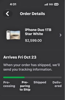 iPhone Duo 1 TB Unlocked Star White also Apple Watch for sale