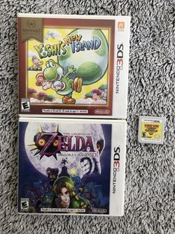 Nintendo 3DS Legend of Zelda Majoras Mask & Yoshis New Island