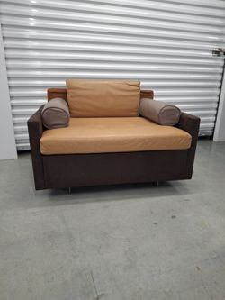 Modern couch and chair lether and velvet