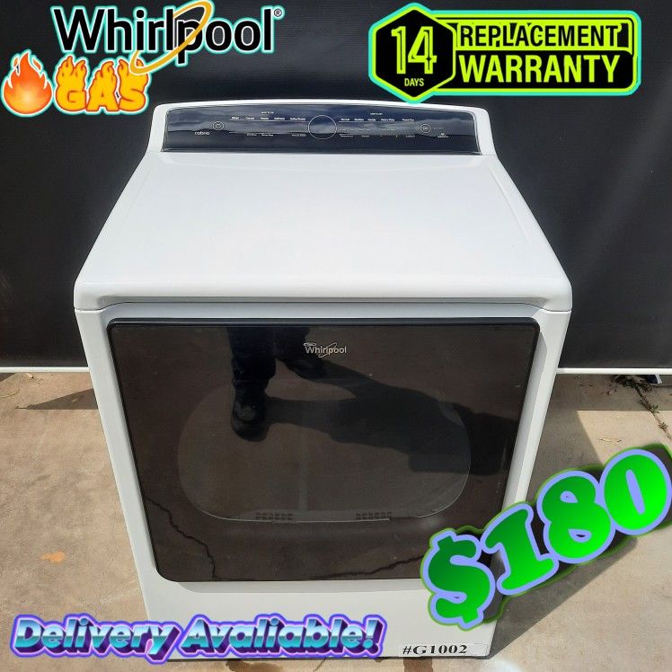 Whirlpool Gas Dryer, Works Great!! 14-Day Warranty