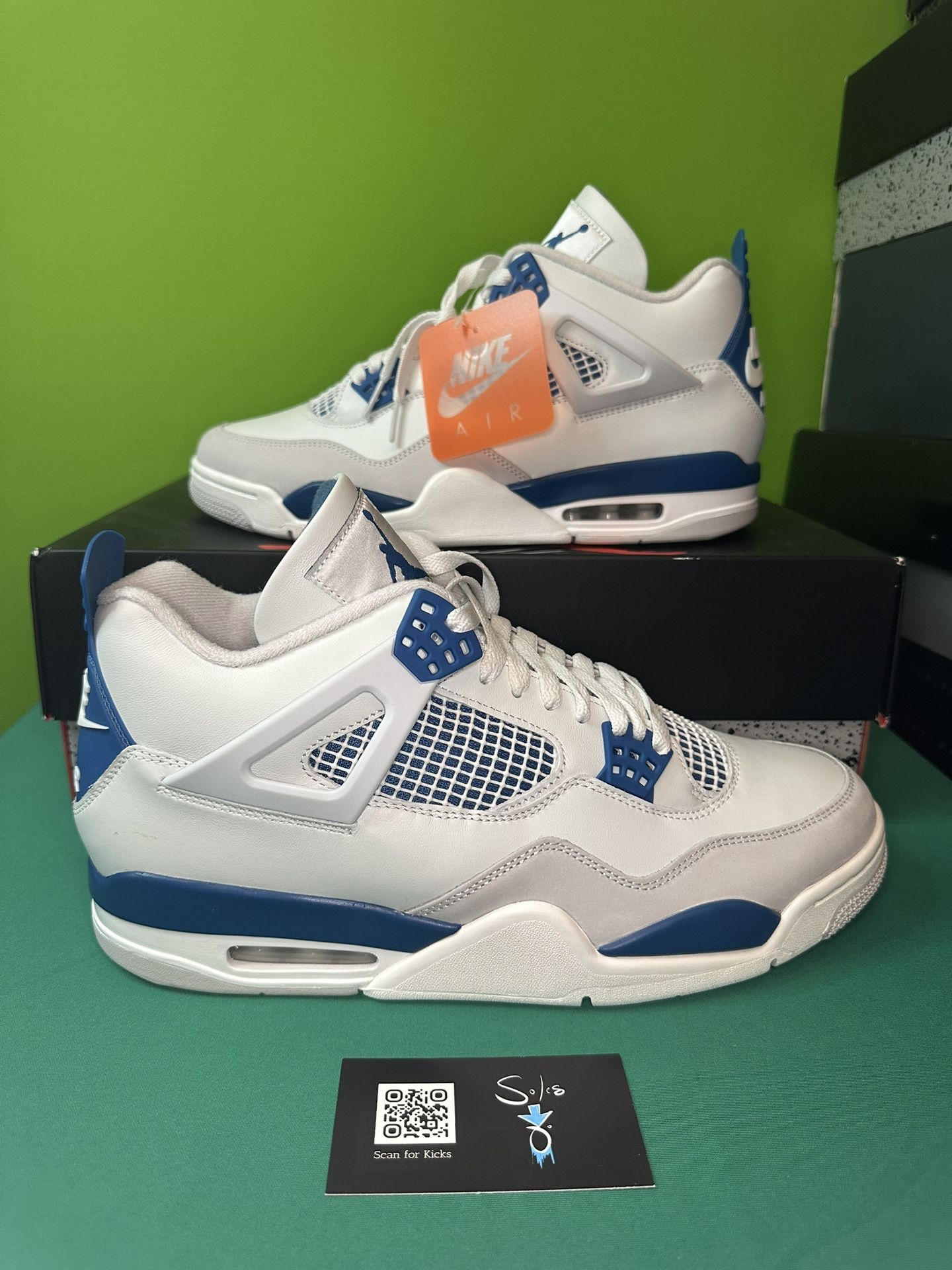 Air Jordan 4 Retro “Military Blue” NEW Size 12 OG ALL FV5029-141