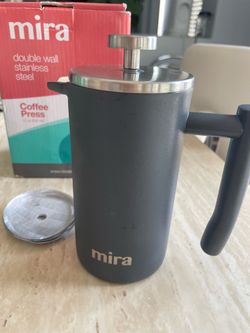 Mira Double Wall Stainless Steel French Press