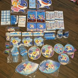  Baby Shark Birthday Supplies 