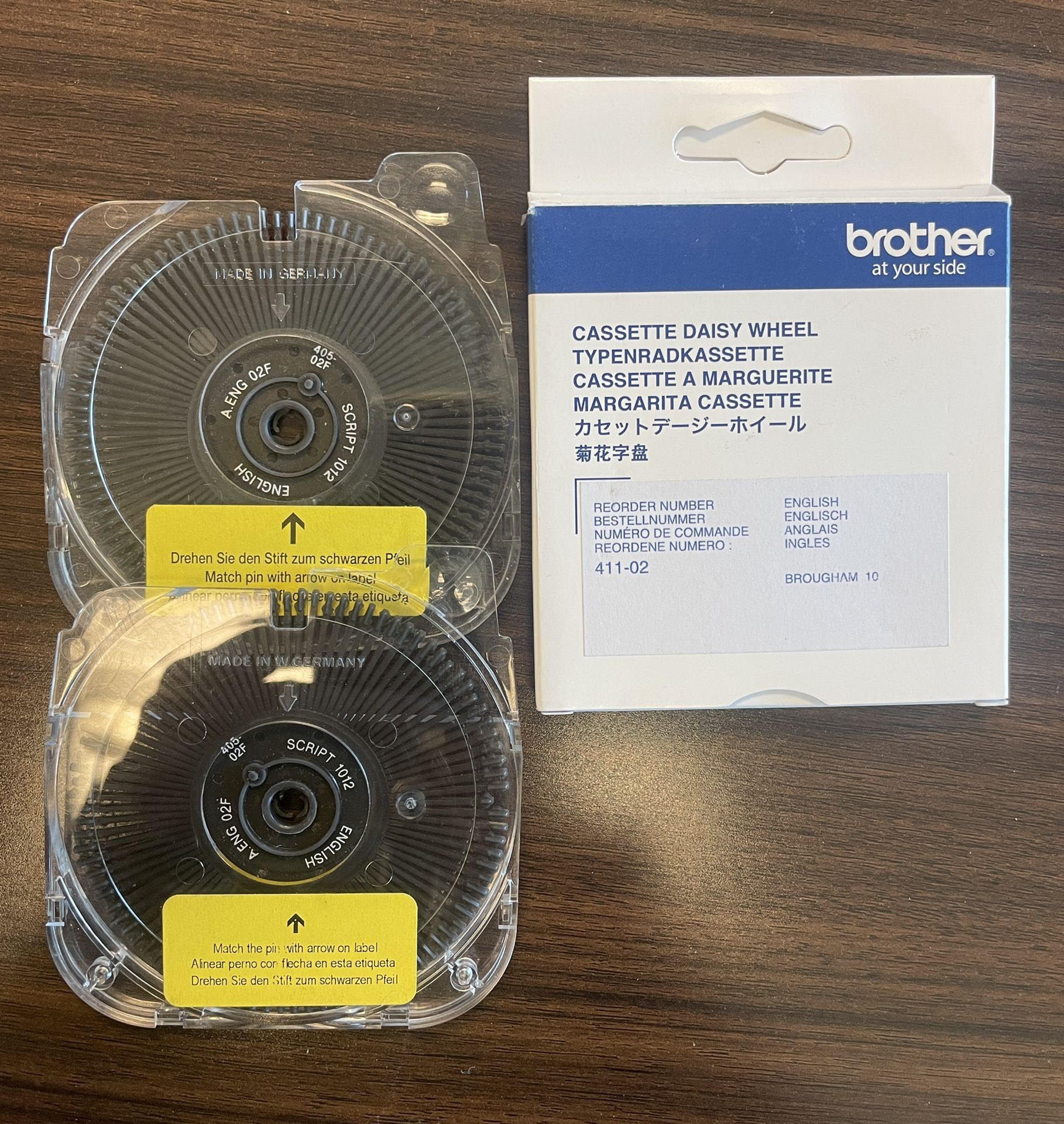 Brother 1030 Cassette Daisy Wheels X 3-NEW!