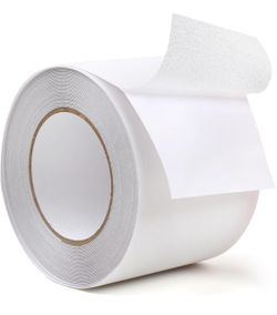 30 FT Anti Slip Traction Tape Non-Slip Adhesive Grit Tape for Stairs, Safety, Tread Step, Indoor, Outdoor, White, 80 Grit (6-inch ×30-feet)