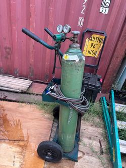 Oxy-Acetylene Torch Setup with Cart & Tanks – Radnor / Victor Style