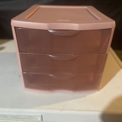 Sterilite Pink Drawers 