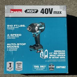 makits XGT 40v 1/2” Mod Torque Impact