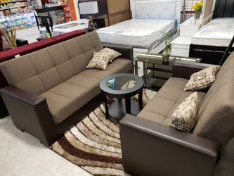 Muebles de sala convertido en cama
