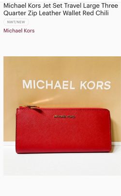 Michael Kors red wallet
