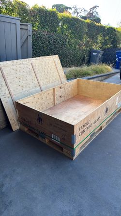 Large Wooden Shipping Crate - Free
