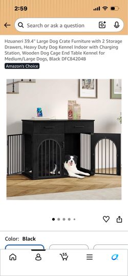 Large dog crate furniture