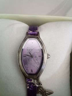 Disney Tinker Bell Purple Watch with Charm