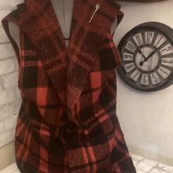 Buffalo Plaid Vest Jacket