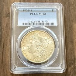 1880/9-S .Beautiful Morgan Dollar 