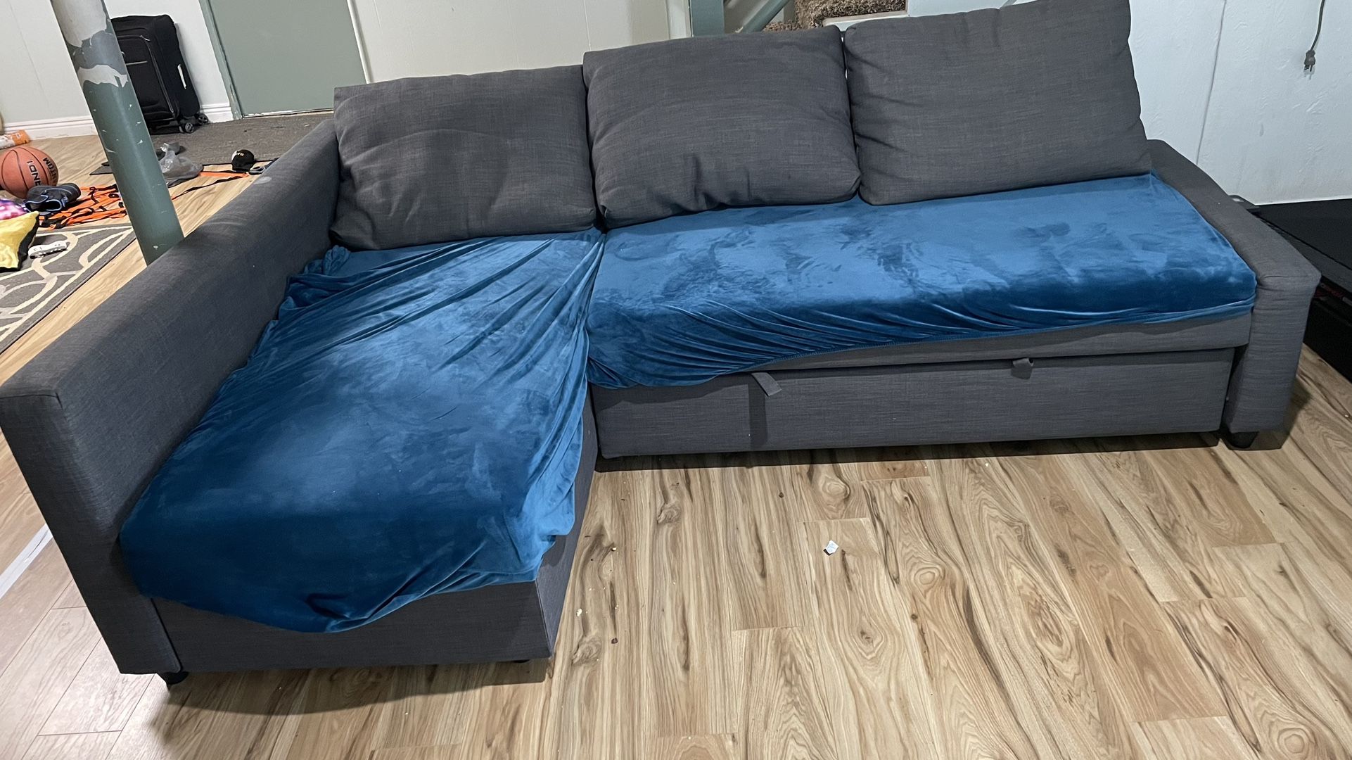 Sectional Blue Sofa