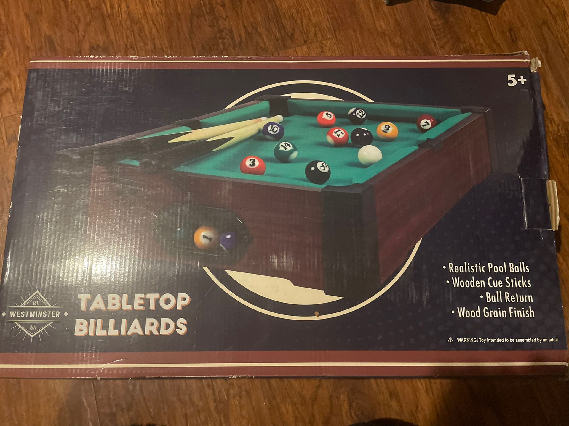 Tabletop Pool Table