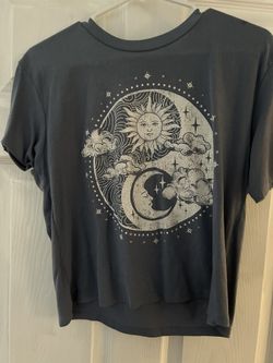 Sun & Moon Grayish Blue Shirt Size M