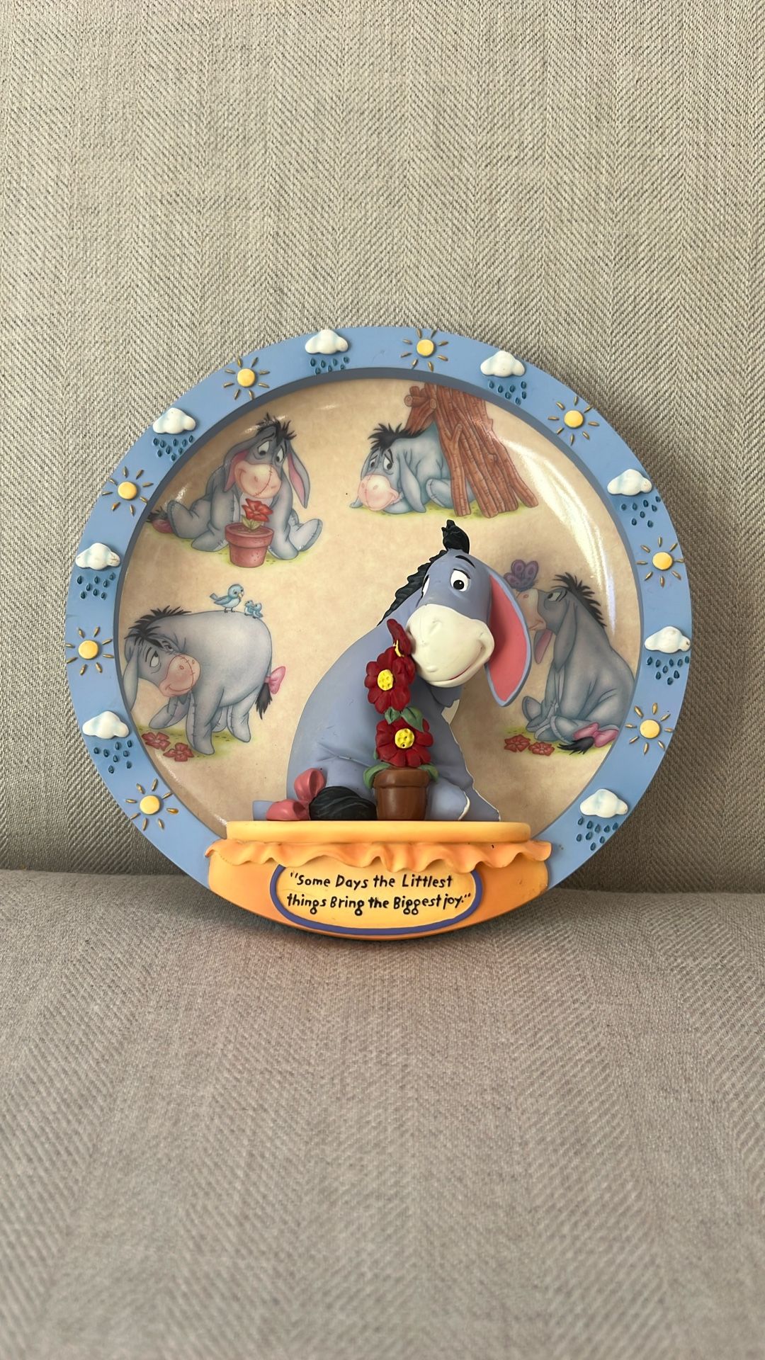 Bradford Exchange Eeyore 3D Plate