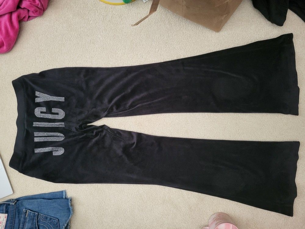 Juicy Couture Black Flared Pants Soft