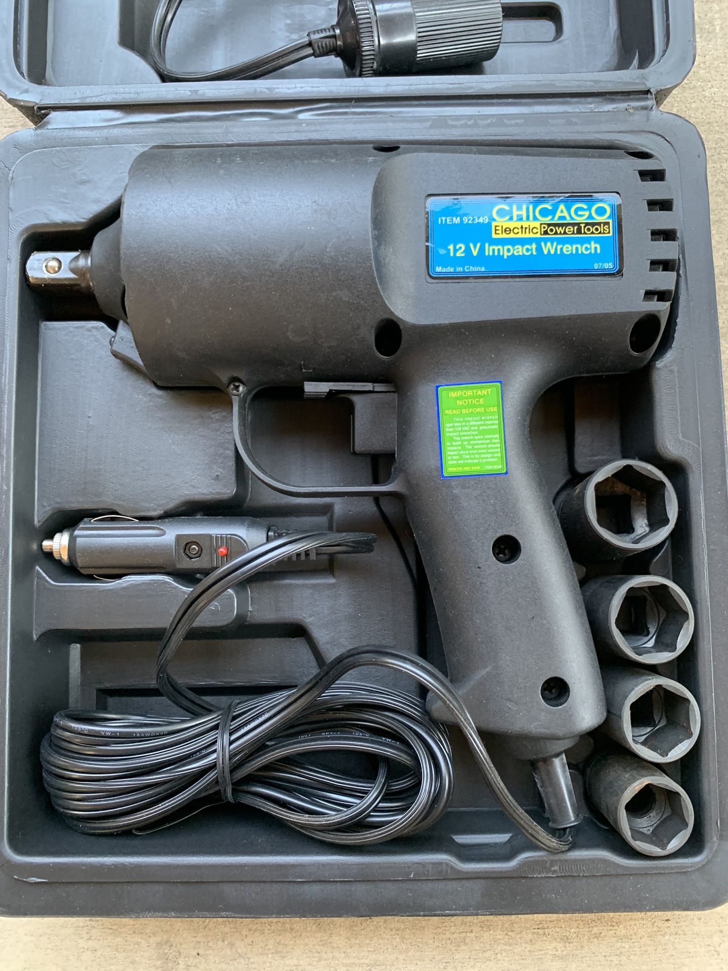 Chicago 12v Impact Wrench