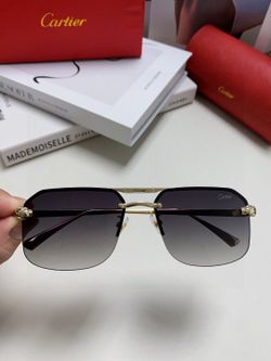 Cartier sunglasses men and women square sunglasses
