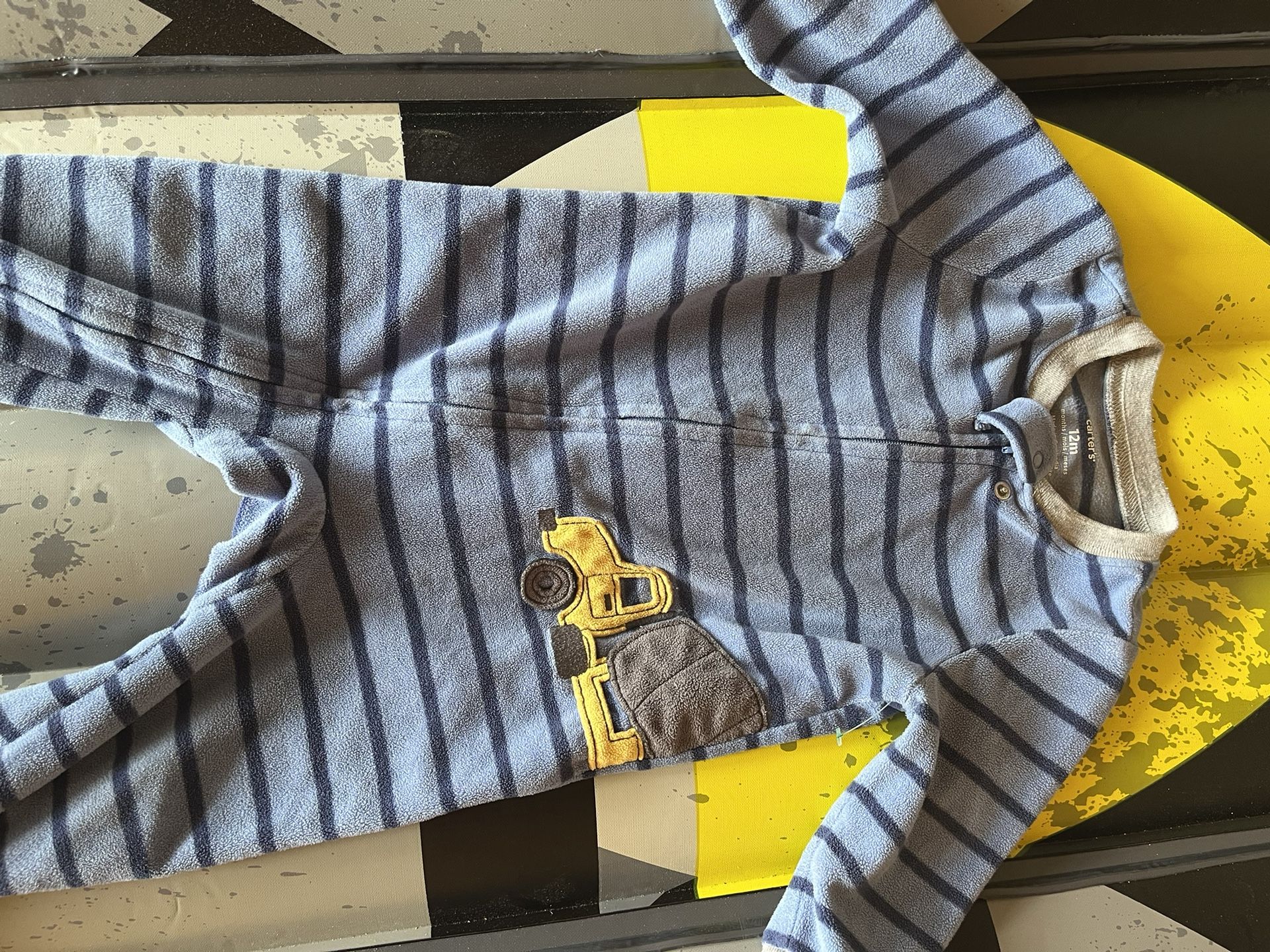 12 month old Carter PJ onesie
