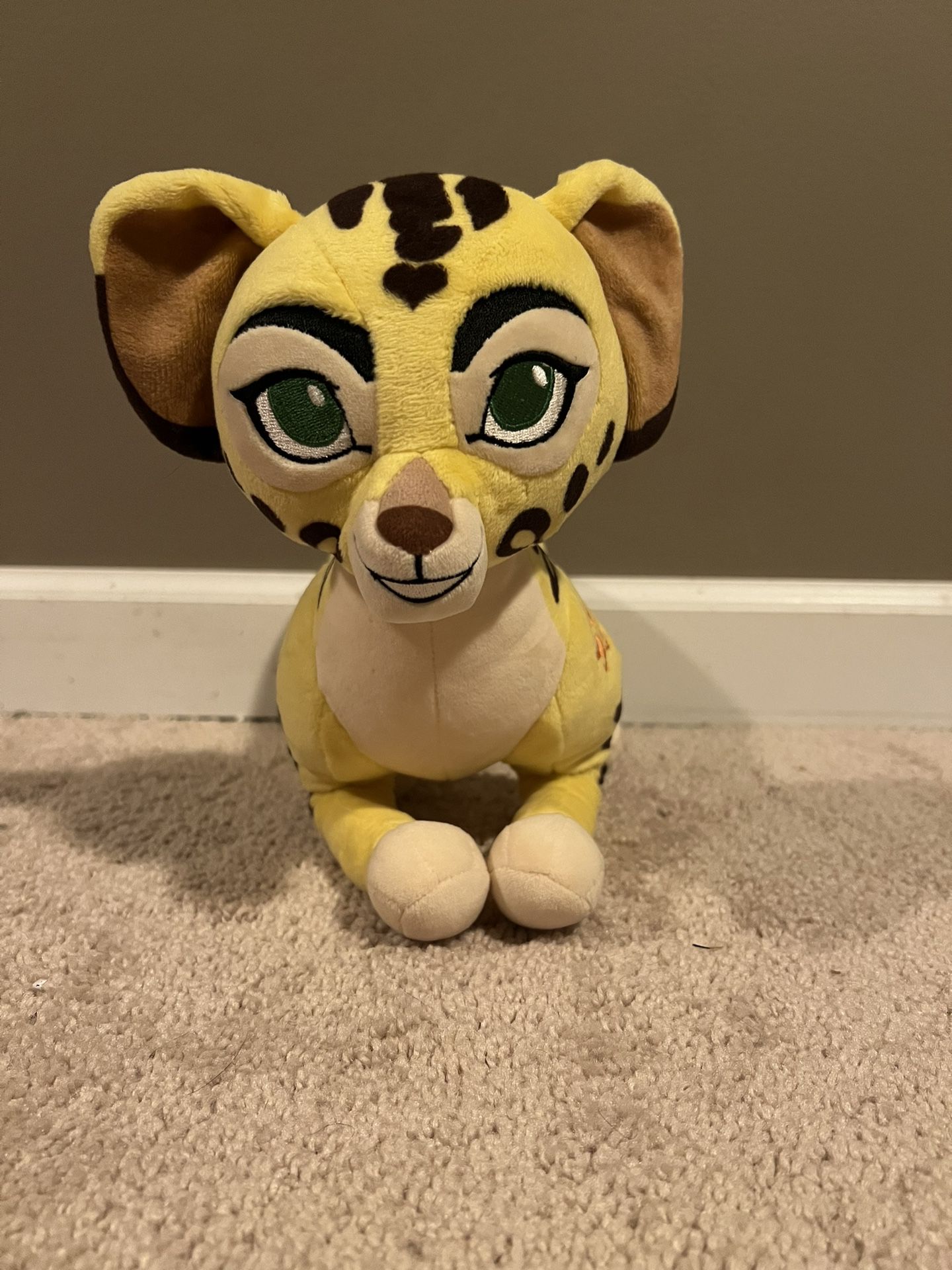 Disney Store The Lion King Guard FULI Cheetah Plush Stuffed Animal 