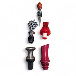 Wine Stoppers, Set Of 5 