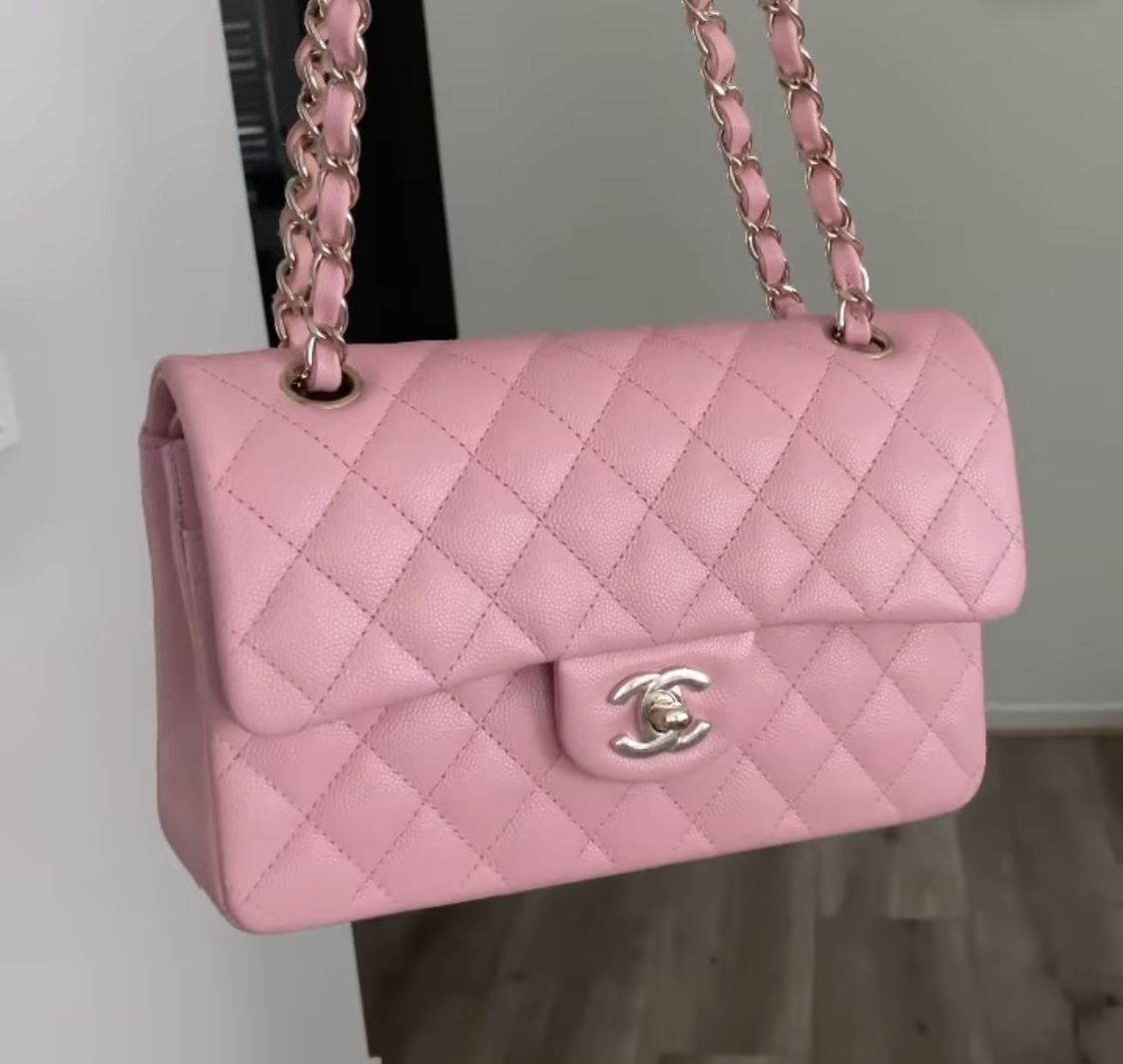 pink channel bag