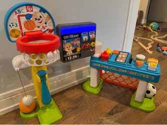 Fisher Price basketball and soccer