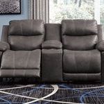 Erlangen Midnight Power Reclining Loveseat with Console
by Ashley